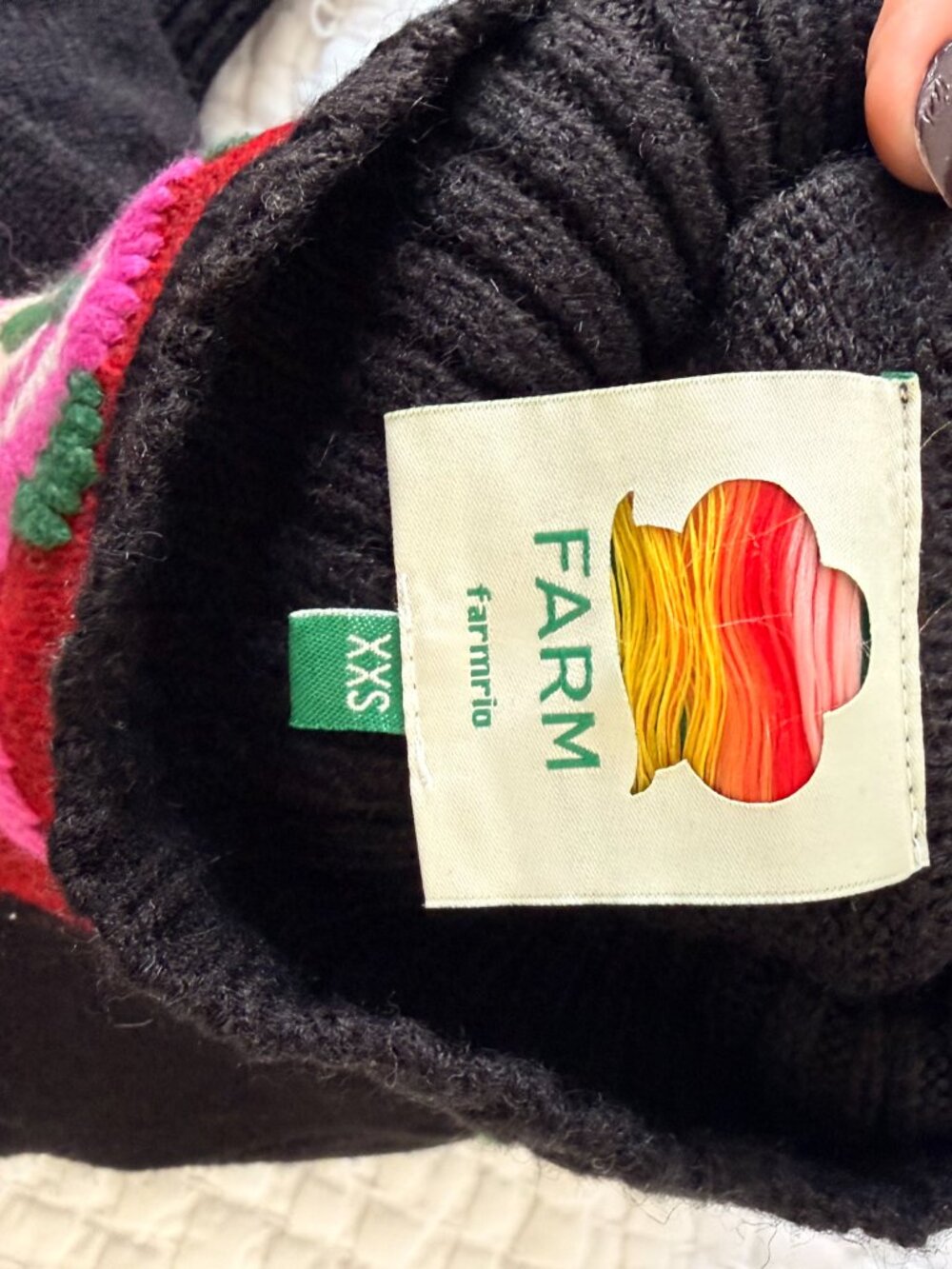 Farm Rio Flower Sweater - Picture 3 of 4